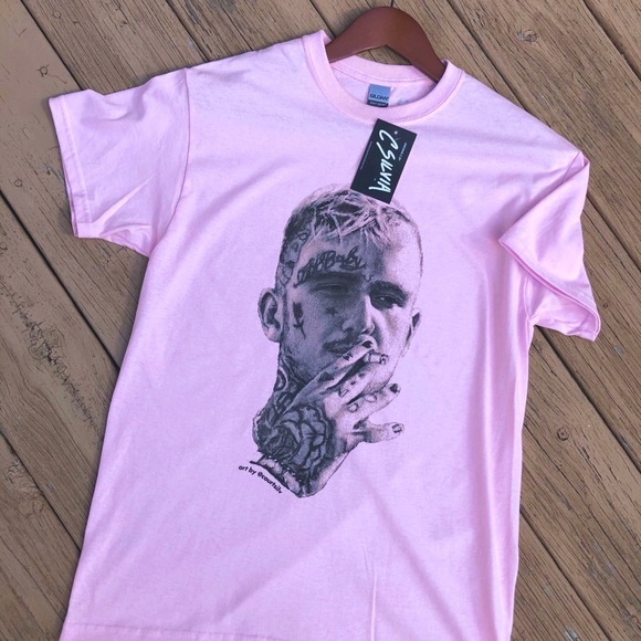 Lil Peep tshirt of my painting - Picture 1 of 3